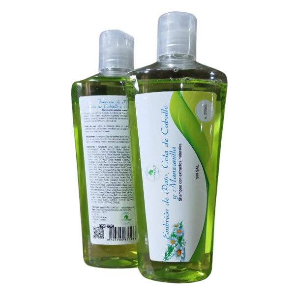 SHAMPOO COLA DE C., EMB. DE PATO Y MANZANILLA x 250ml